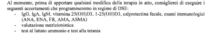 Gli esami che eseguirò in regime di Day service con il SSN a Pisa tra circa un mese. 